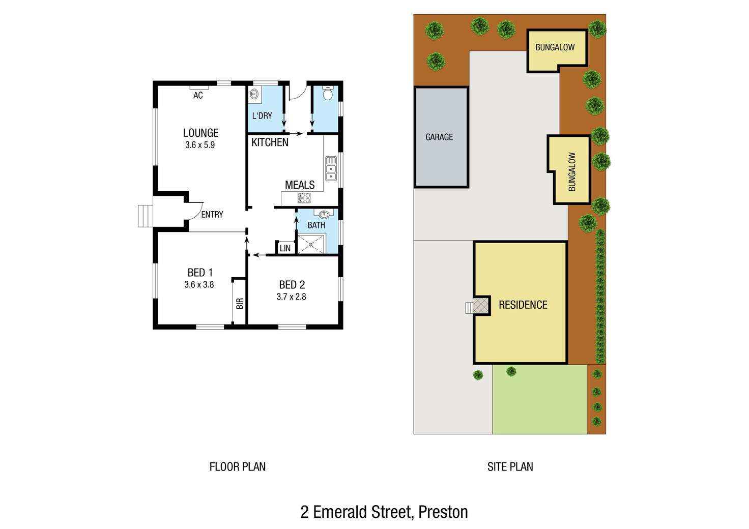Floorplan of Homely house listing, 2 Emerald Street, Preston VIC 3072
