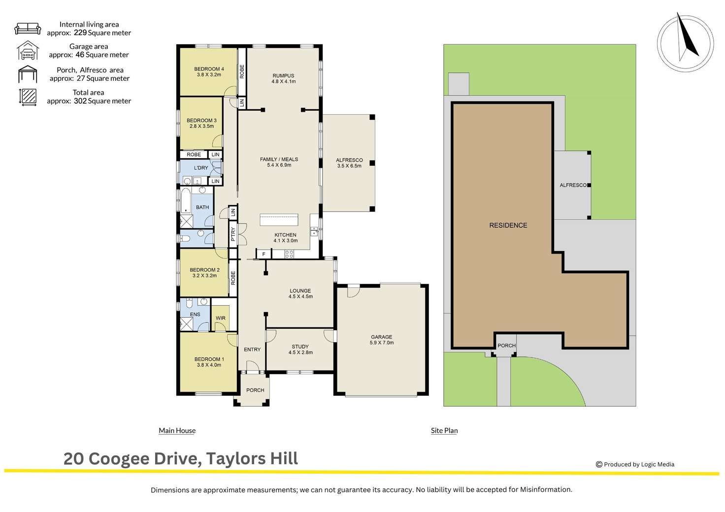 Floorplan of Homely house listing, 20 Coogee Drive, Taylors Hill VIC 3037