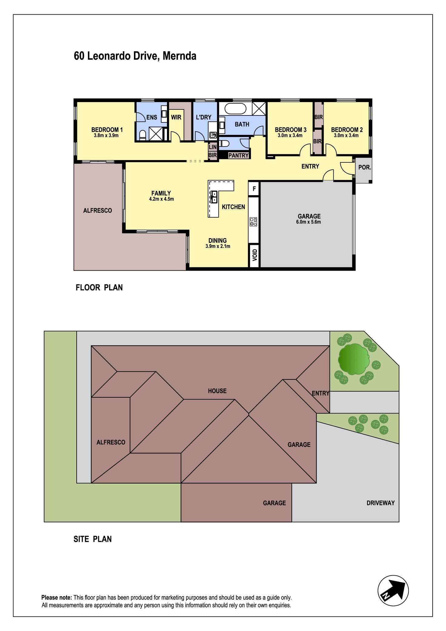 Floorplan of Homely house listing, 60 Leonardo Drive, Mernda VIC 3754