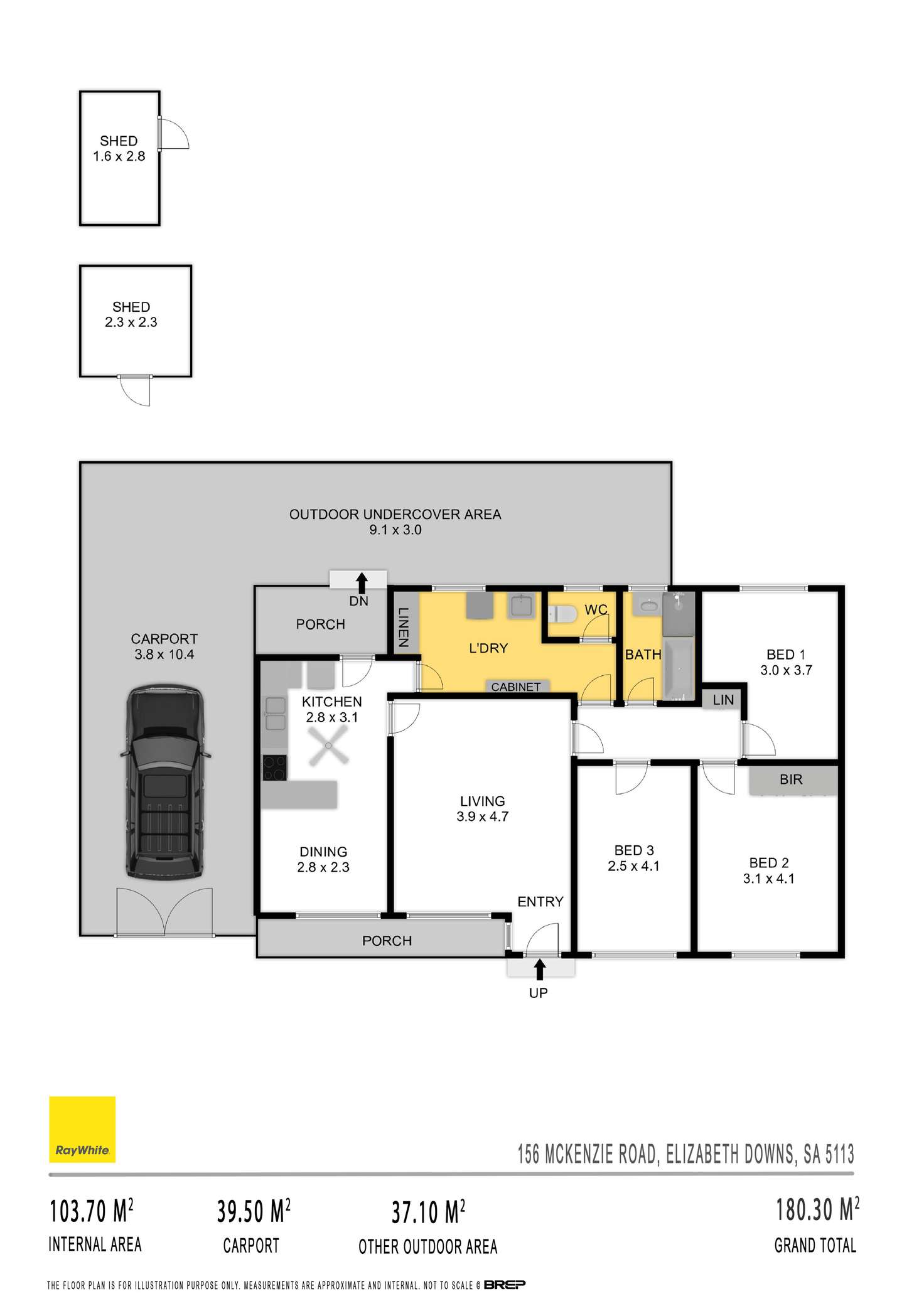 Floorplan of Homely house listing, 156 Mckenzie Road, Elizabeth Downs SA 5113
