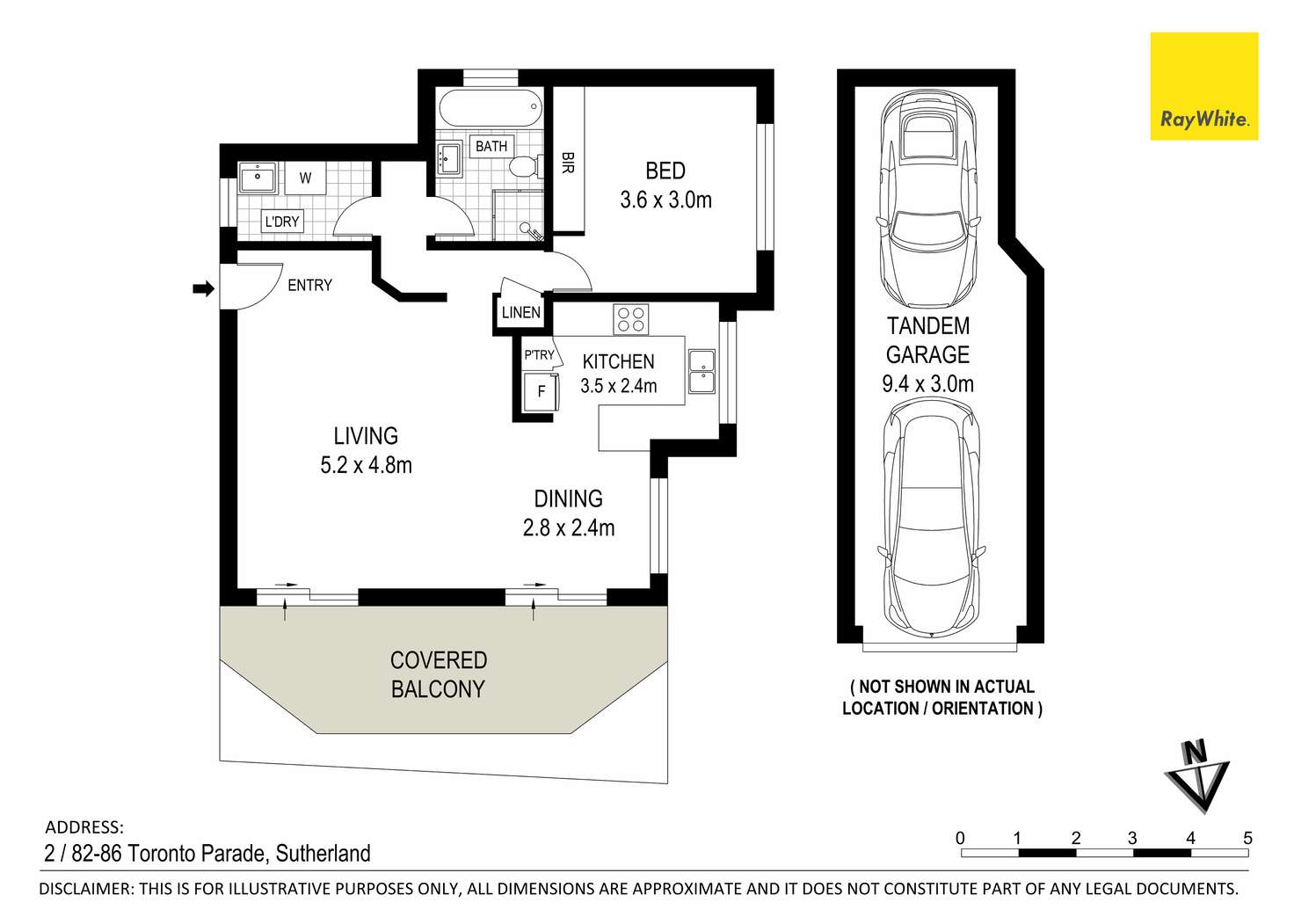 Floorplan of Homely apartment listing, 2/82-86 Toronto Parade, Sutherland NSW 2232