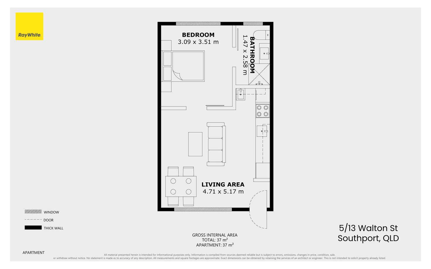 Floorplan of Homely apartment listing, 5/13 Walton Street, Southport QLD 4215
