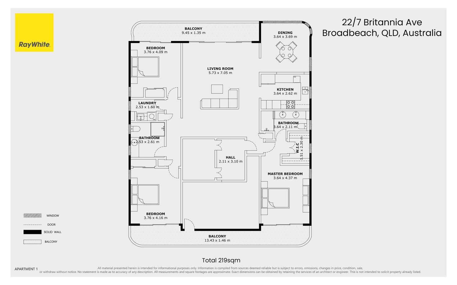 Floorplan of Homely apartment listing, 22/7 Britannia Avenue, Broadbeach QLD 4218