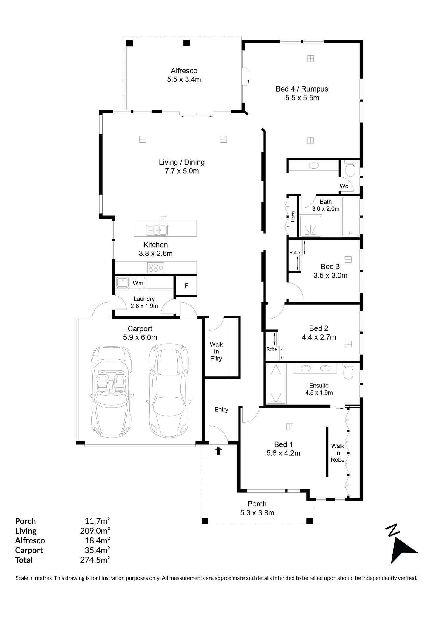 Floorplan of Homely house listing, 25 Clementine Avenue, Munno Para SA 5115