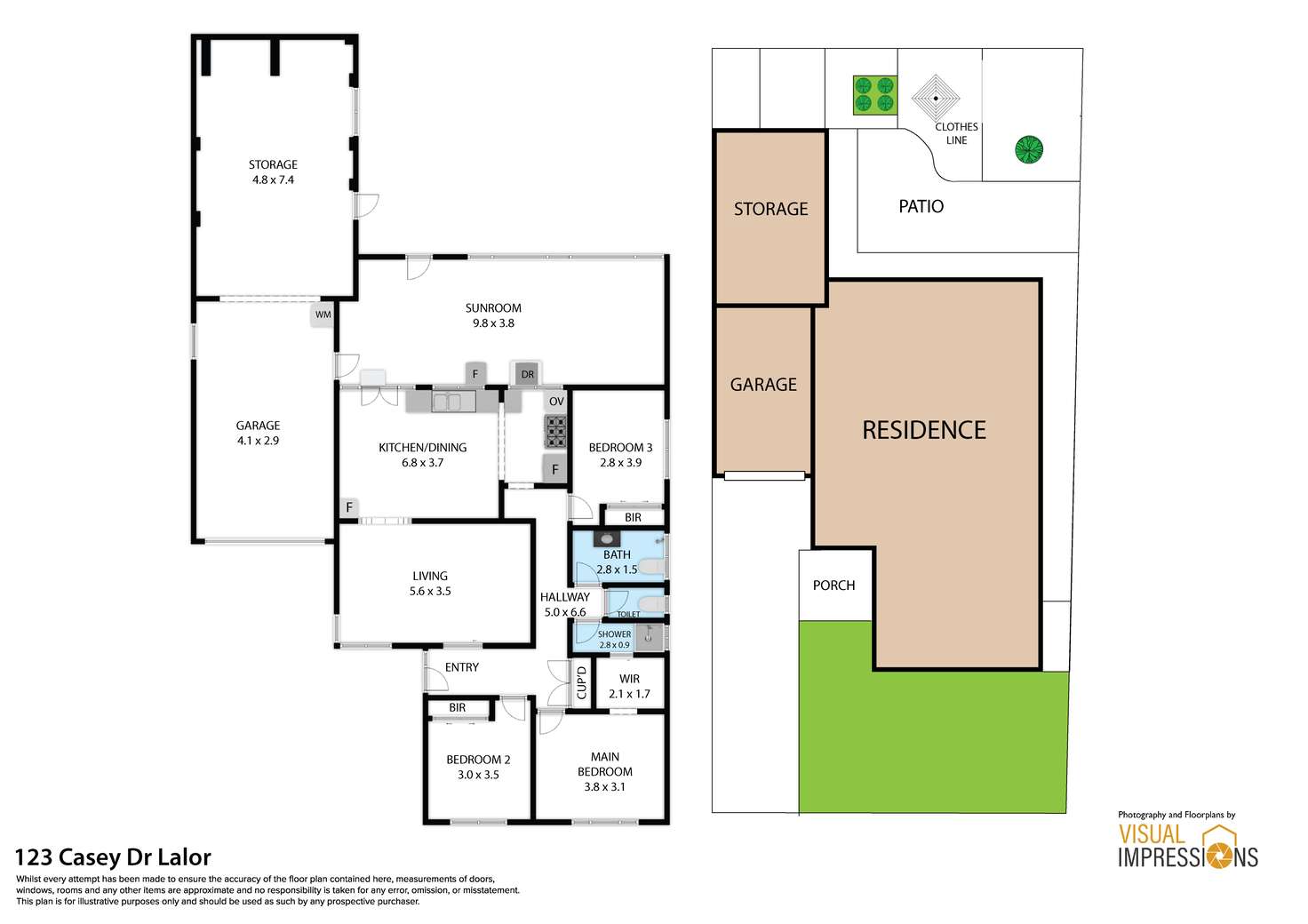 Floorplan of Homely house listing, 123 Casey Drive, Lalor VIC 3075