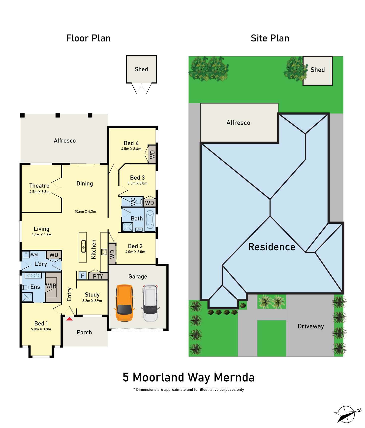 Floorplan of Homely house listing, 5 Moorland Way, Mernda VIC 3754