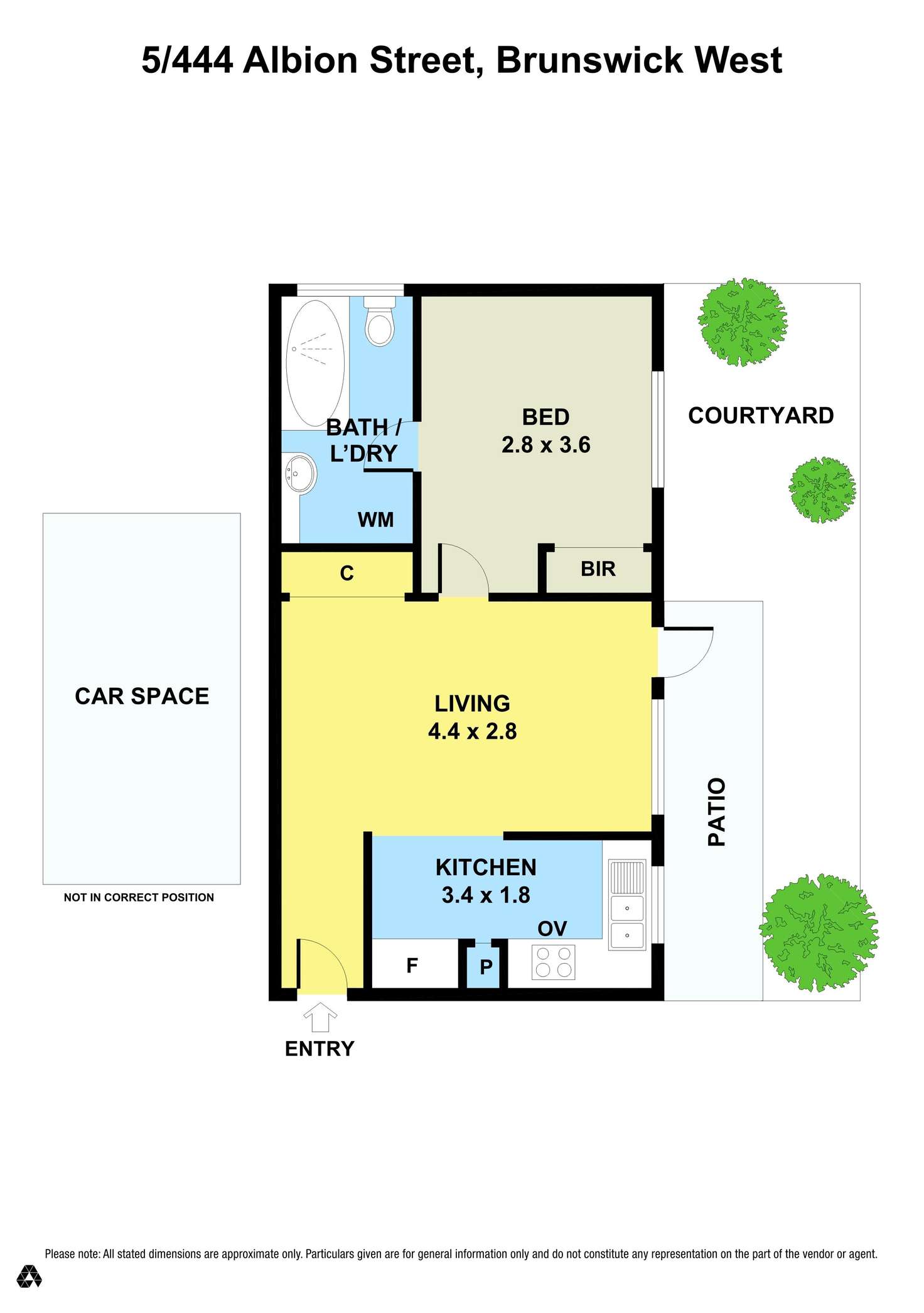 Floorplan of Homely unit listing, 5/444 Albion Street, Brunswick West VIC 3055