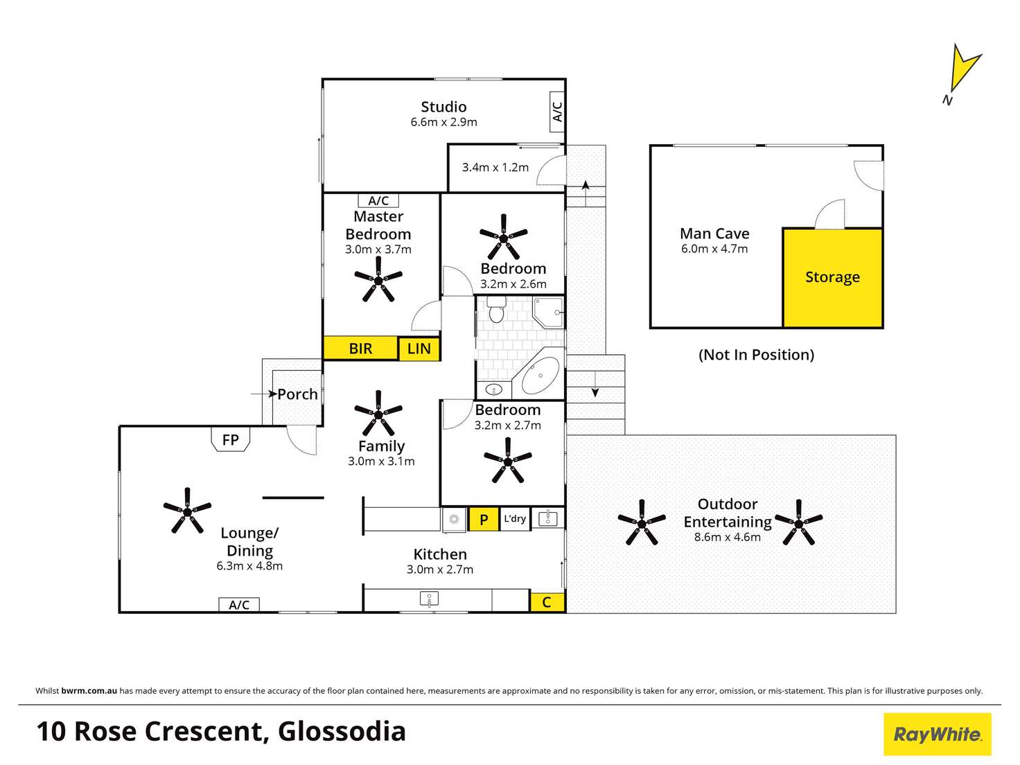 Floorplan of Homely house listing, 10 Rose Crescent, Glossodia NSW 2756