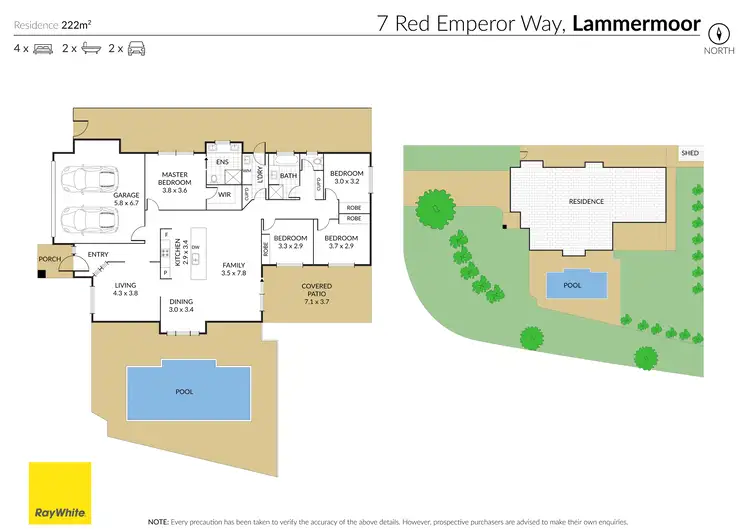 Floorplan of Homely house listing, 7 Red Emperor Way, Lammermoor QLD 4703