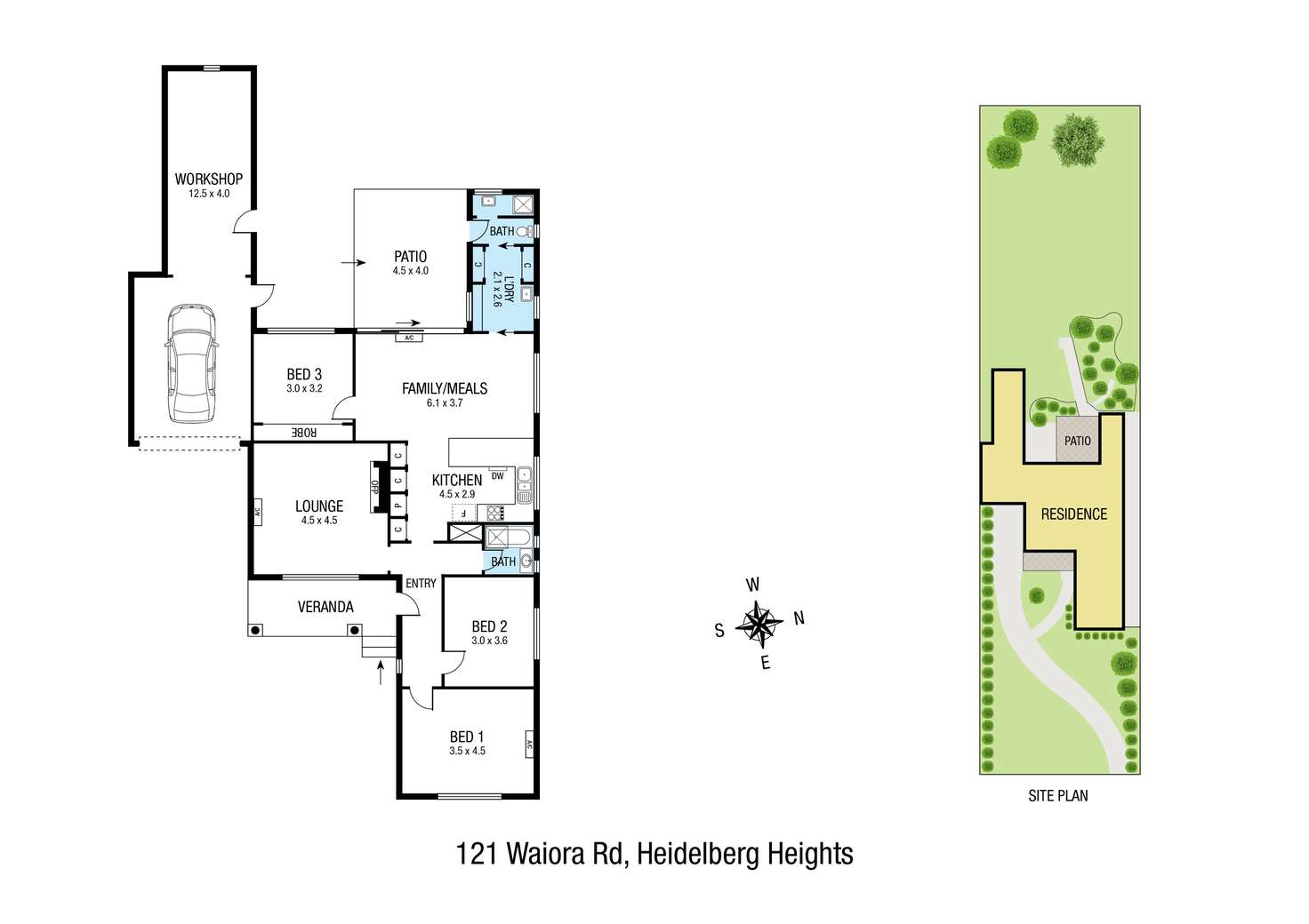 Floorplan of Homely house listing, 121 Waiora Road, Heidelberg Heights VIC 3081