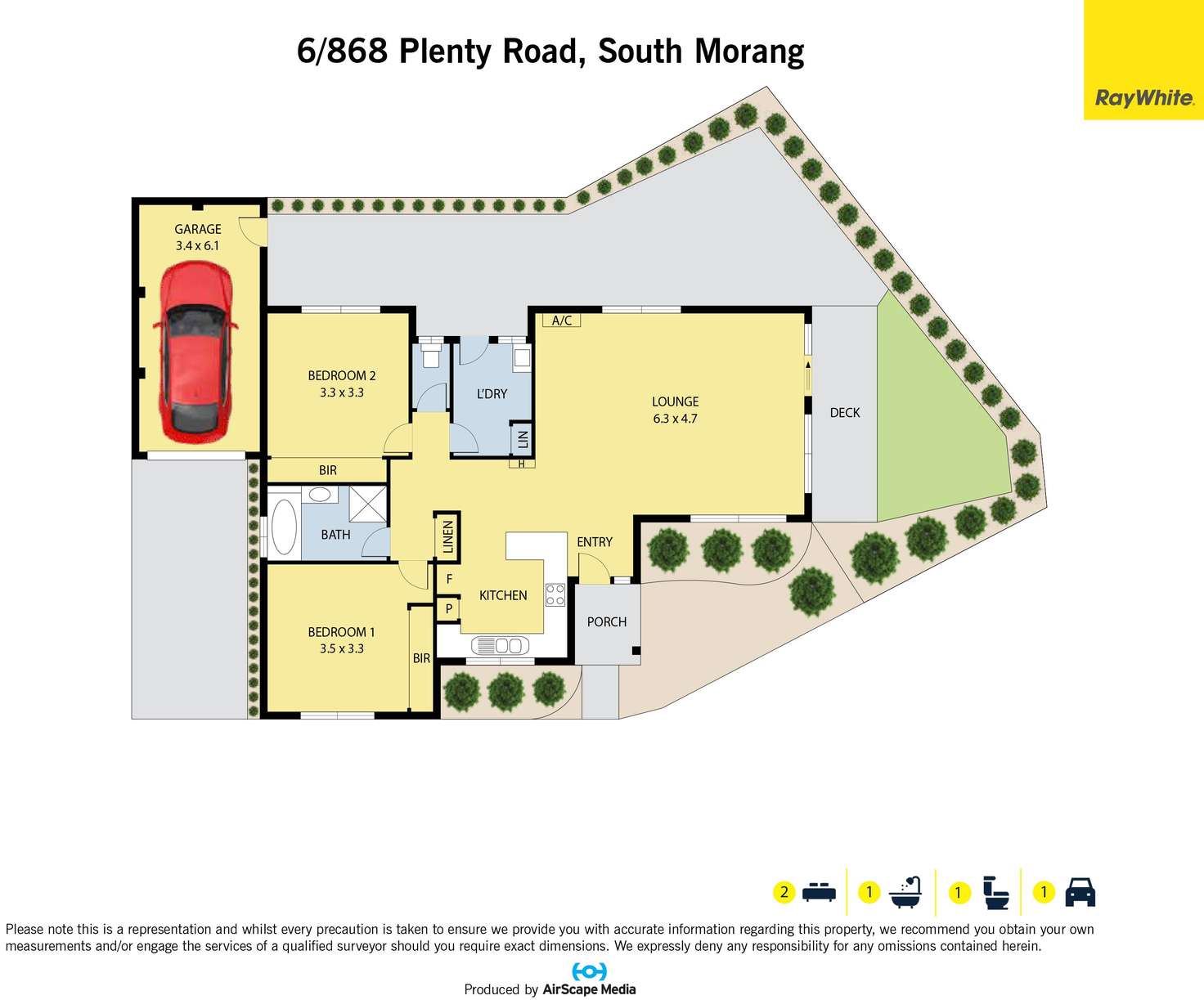 Floorplan of Homely unit listing, 6/868 Plenty Road, South Morang VIC 3752