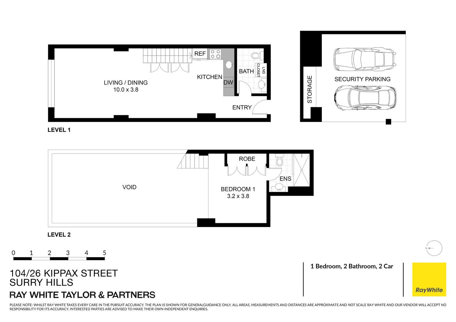 Floorplan of Homely apartment listing, 104/26-44 Kippax Street, Surry Hills NSW 2010