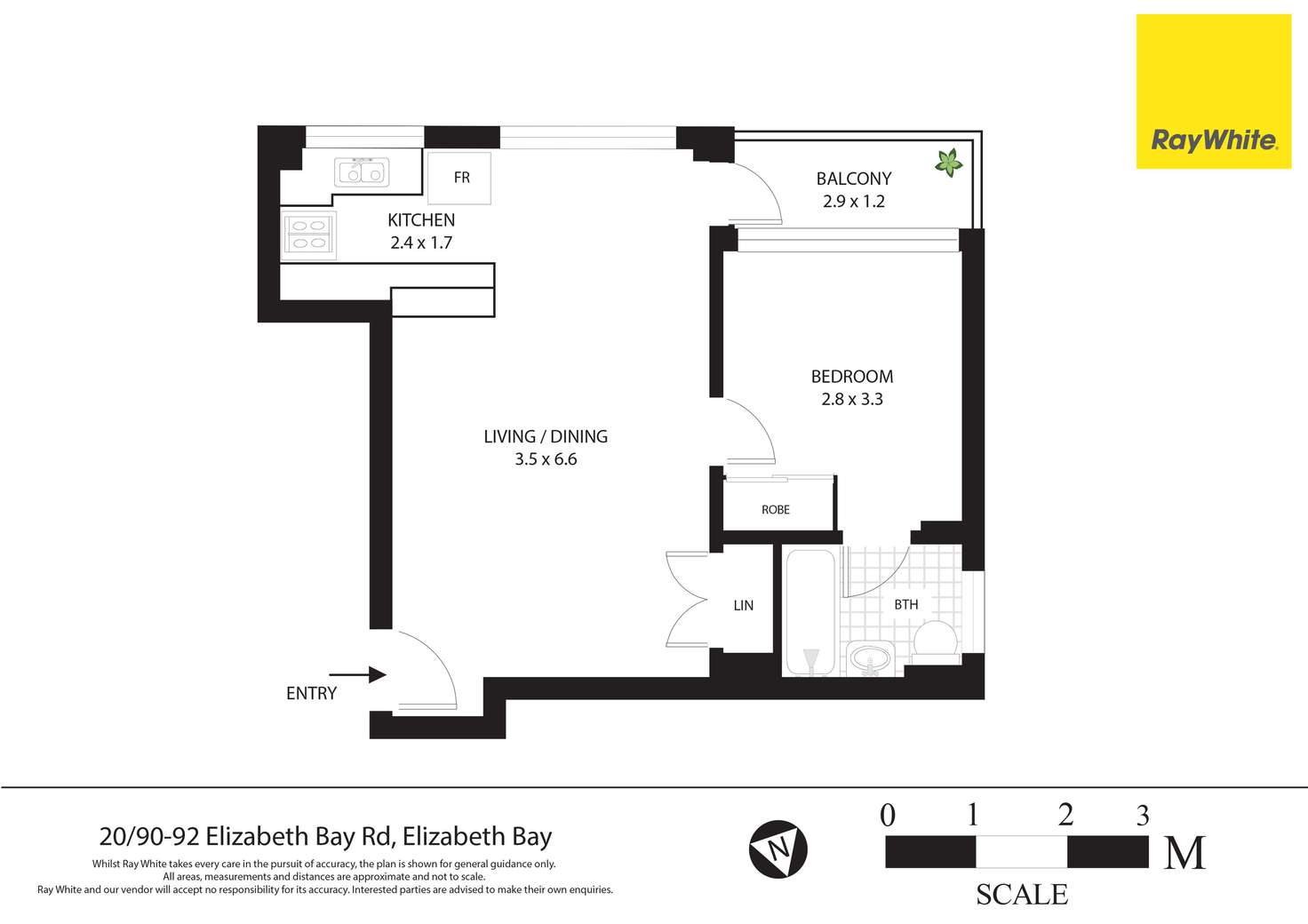 Floorplan of Homely apartment listing, 20/90-92 Elizabeth Bay Road, Elizabeth Bay NSW 2011