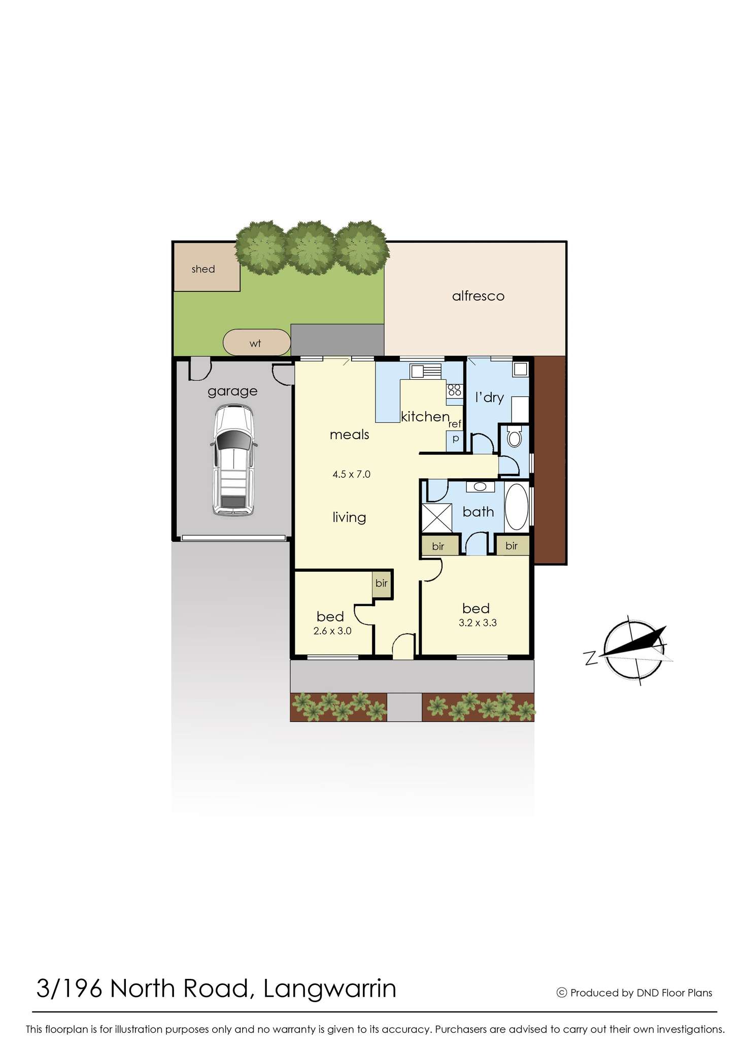 Floorplan of Homely unit listing, 3/196 North Road, Langwarrin VIC 3910