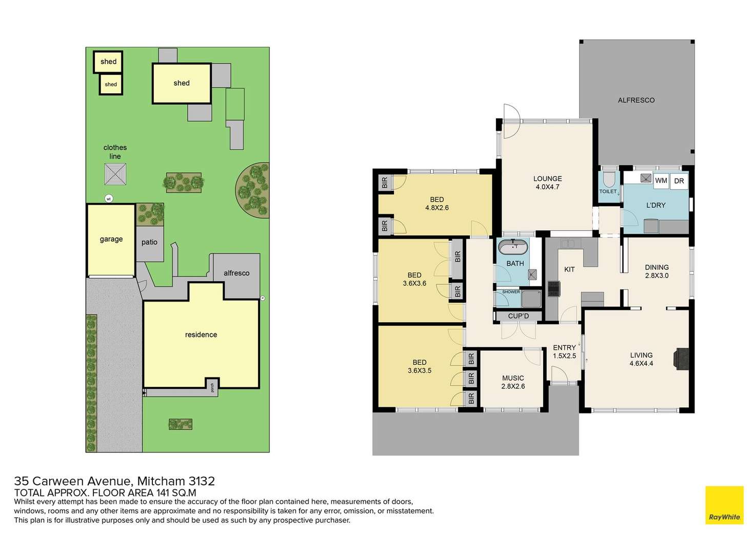Floorplan of Homely house listing, 35 Carween Avenue, Mitcham VIC 3132