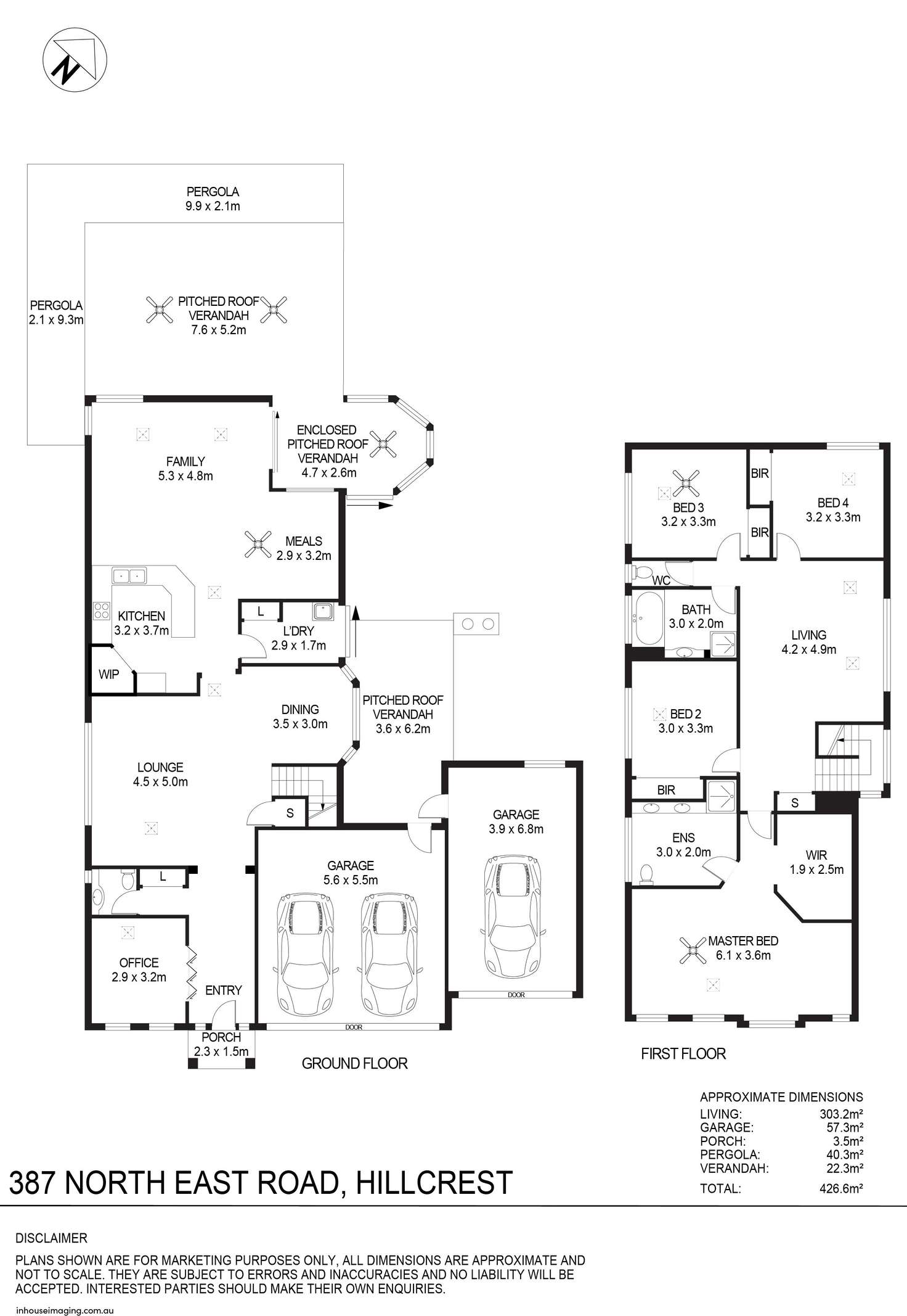 Floorplan of Homely house listing, 387 North East Road, Hillcrest SA 5086