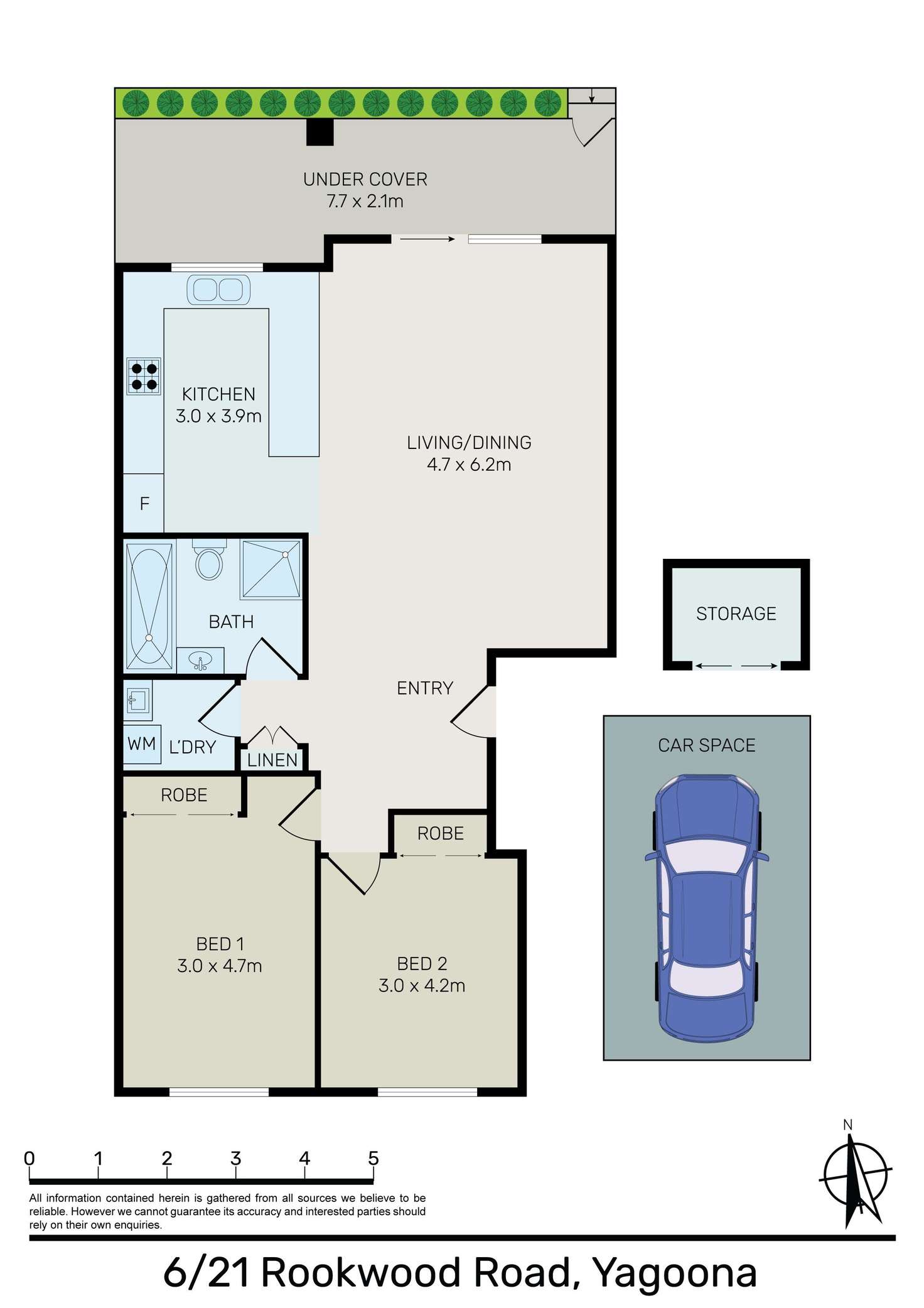 Floorplan of Homely unit listing, 6/21 Rookwood Road, Yagoona NSW 2199