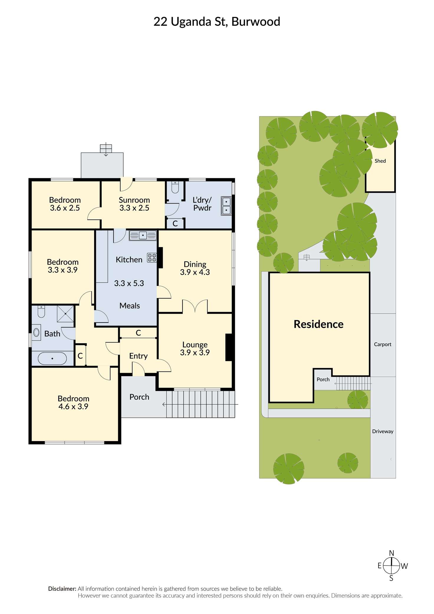 Floorplan of Homely house listing, 22 Uganda Street, Burwood VIC 3125