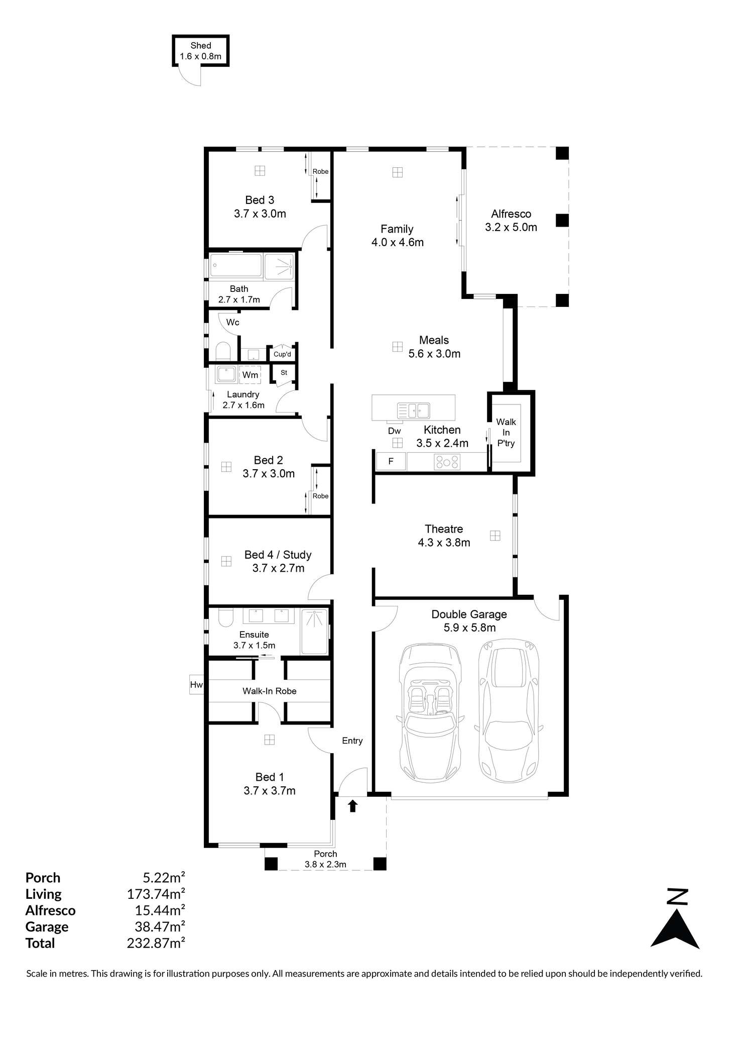 Floorplan of Homely house listing, 21 Rita Drive, Paralowie SA 5108