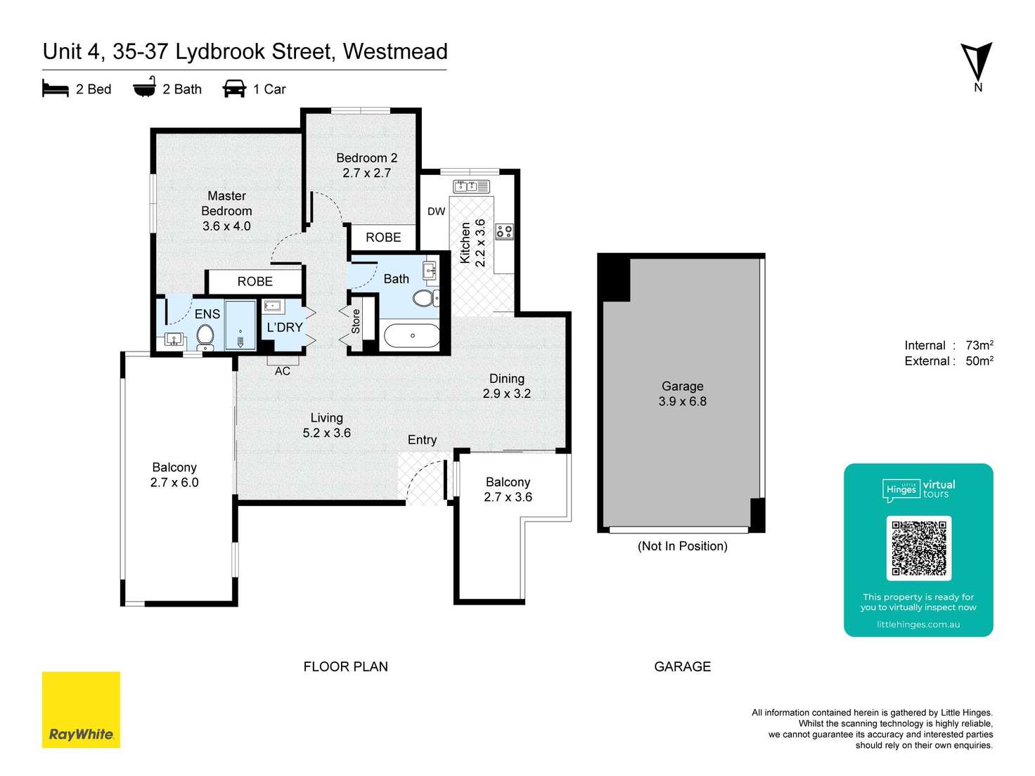 Floorplan of Homely apartment listing, 4/35-37 Lydbrook Street, Westmead NSW 2145