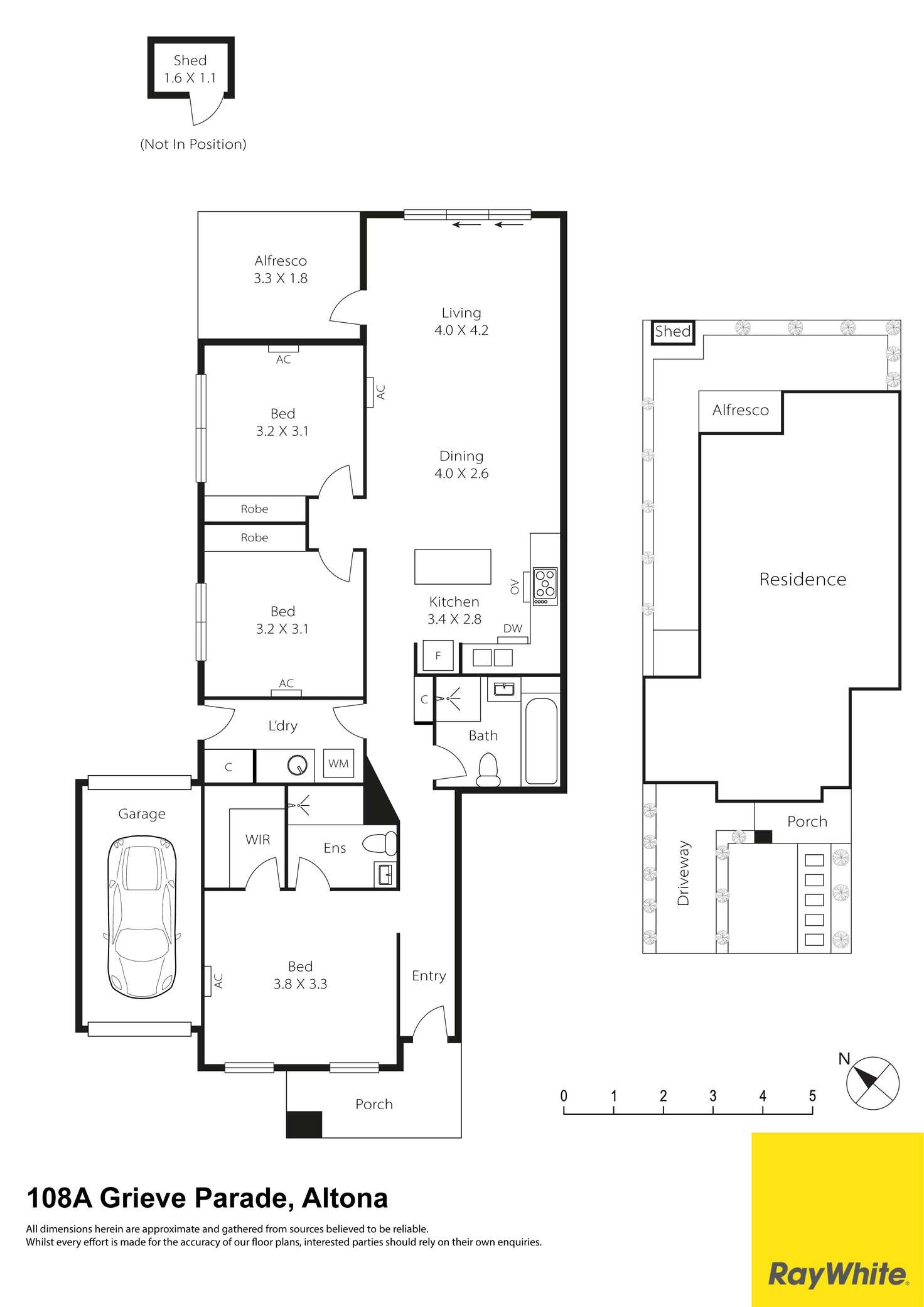 Floorplan of Homely townhouse listing, 108a Grieve Parade, Altona VIC 3018