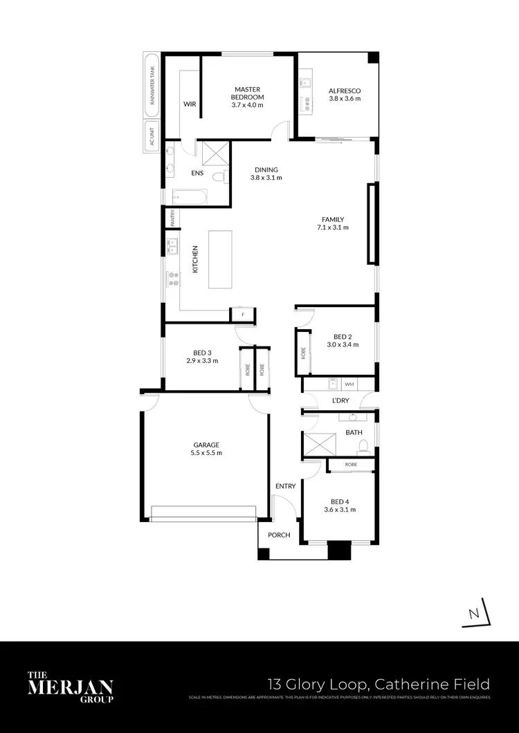 Floorplan of Homely house listing, 13 Glory Loop, Catherine Field NSW 2557
