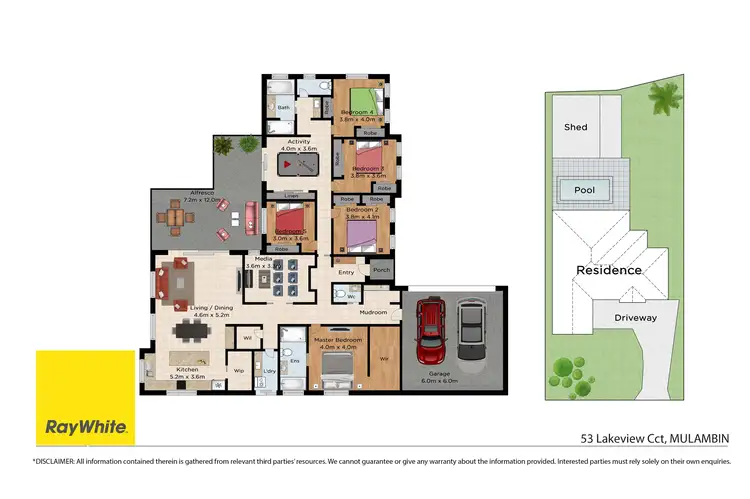 Floorplan of Homely house listing, 53 Lakeview Circuit, Mulambin QLD 4703