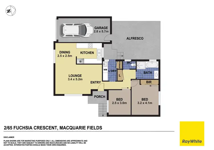 Floorplan of Homely house listing, 2/65 Fuchsia Crescent, Macquarie Fields NSW 2564