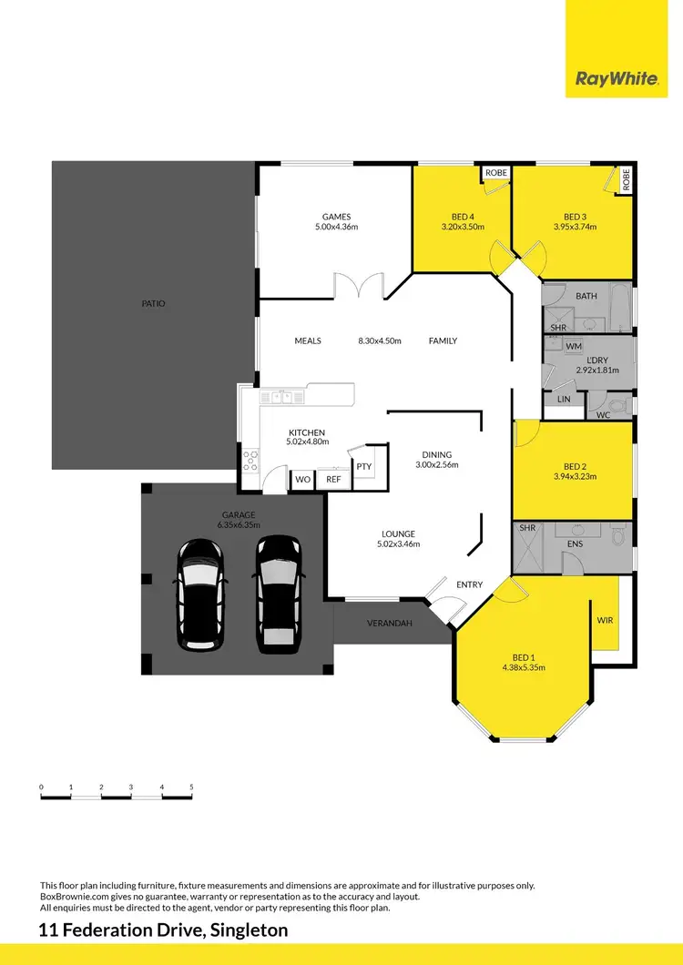 Floorplan of Homely house listing, 11 Federation Drive, Singleton WA 6175