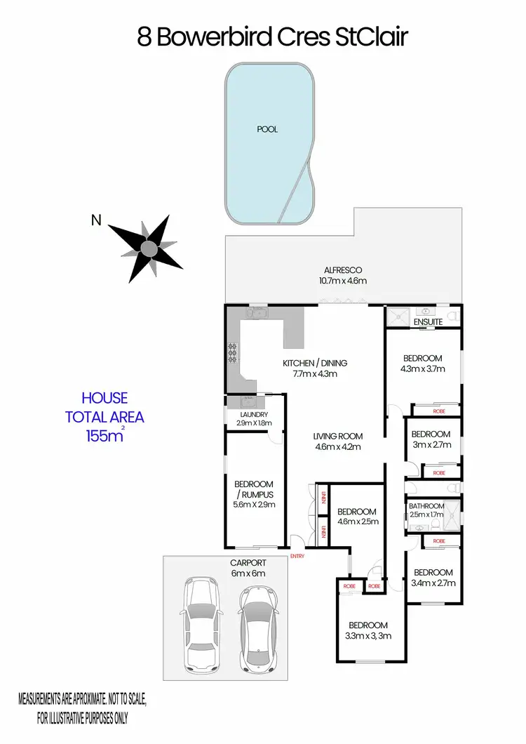 Floorplan of Homely house listing, 8 Bowerbird Crescent, St Clair NSW 2330