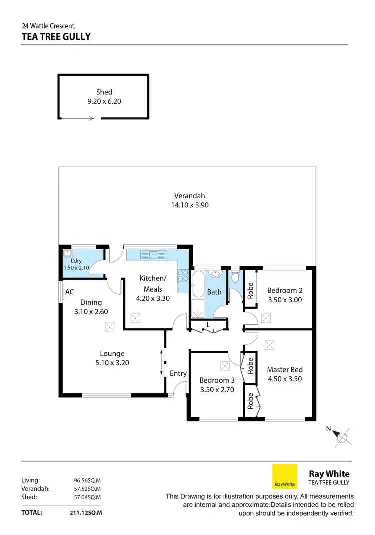 Floorplan of Homely house listing, 24 Wattle Crescent, Tea Tree Gully SA 5091