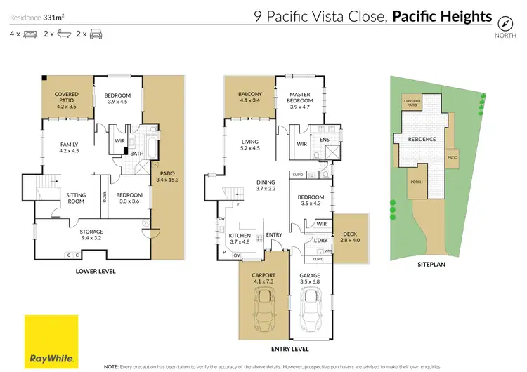 Floorplan of Homely house listing, 9 Pacific Vista Close, Pacific Heights QLD 4703