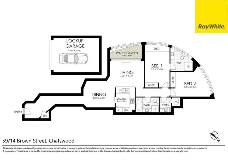 Floorplan of Homely unit listing, 59/14 Brown Street, Chatswood NSW 2067
