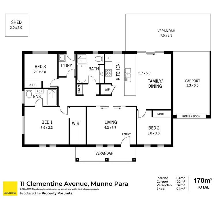 Floorplan of Homely house listing, 11 Clementine Avenue, Munno Para SA 5115