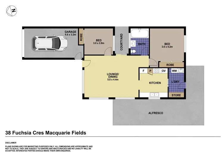 Floorplan of Homely house listing, 2/38 Fuchsia Crescent, Macquarie Fields NSW 2564
