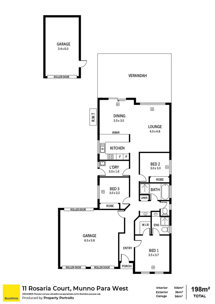 Floorplan of Homely house listing, 11 Rosaria Court, Munno Para West SA 5115