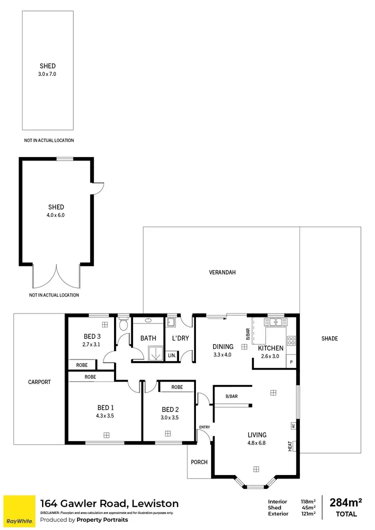 Floorplan of Homely house listing, 164 Gawler Road, Lewiston SA 5501
