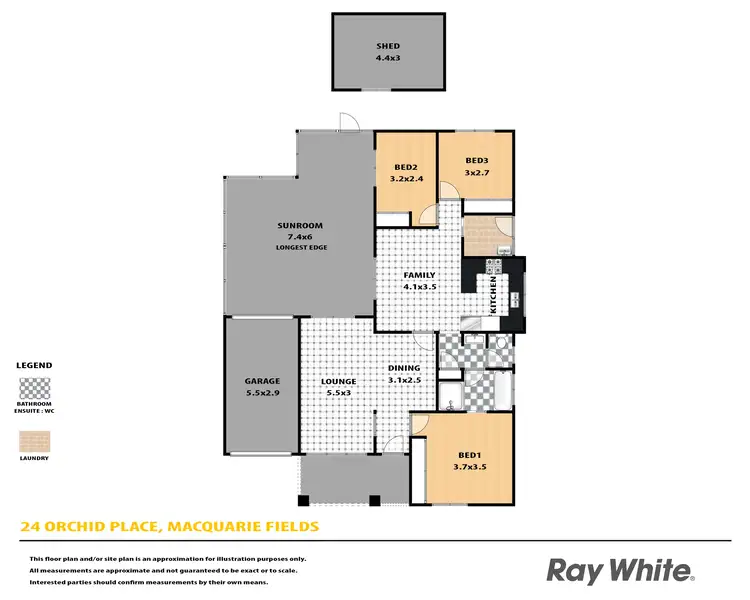 Floorplan of Homely house listing, 24 Orchid Place, Macquarie Fields NSW 2564