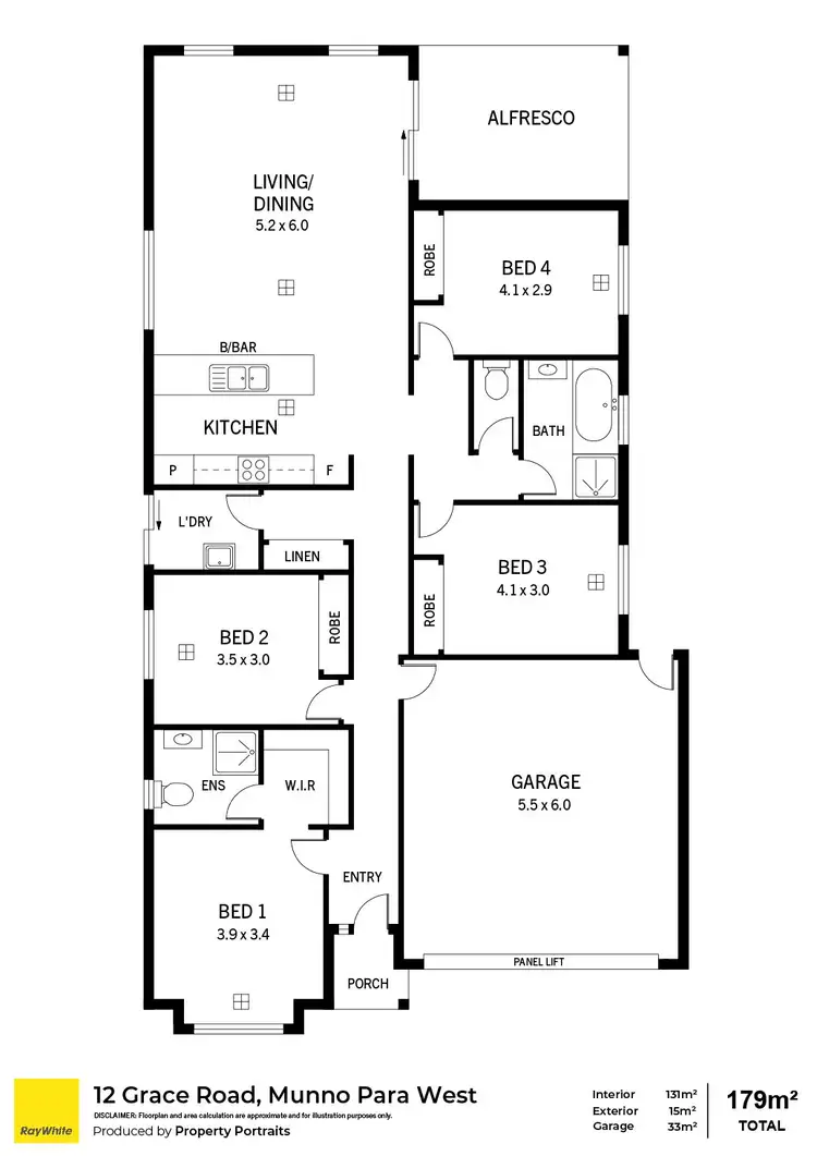 Floorplan of Homely house listing, 12 Grace Road, Munno Para West SA 5115