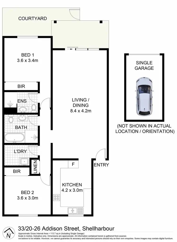 Floorplan of Homely house listing, 33/20-26 Addison Street, Shellharbour NSW 2529