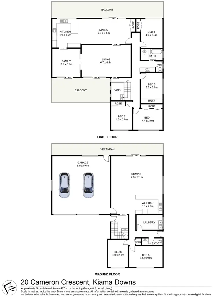 Floorplan of Homely house listing, 20 Cameron Crescent, Kiama Downs NSW 2533
