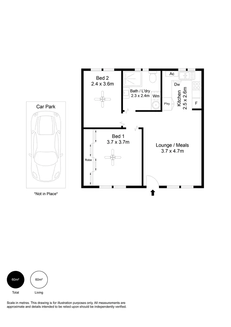 Floorplan of Homely unit listing, 9/30 Semaphore Road, Semaphore SA 5019