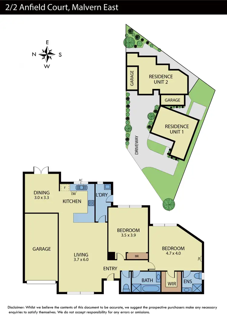 Floorplan of Homely unit listing, 2/2 Anfield Court, Malvern East VIC 3145