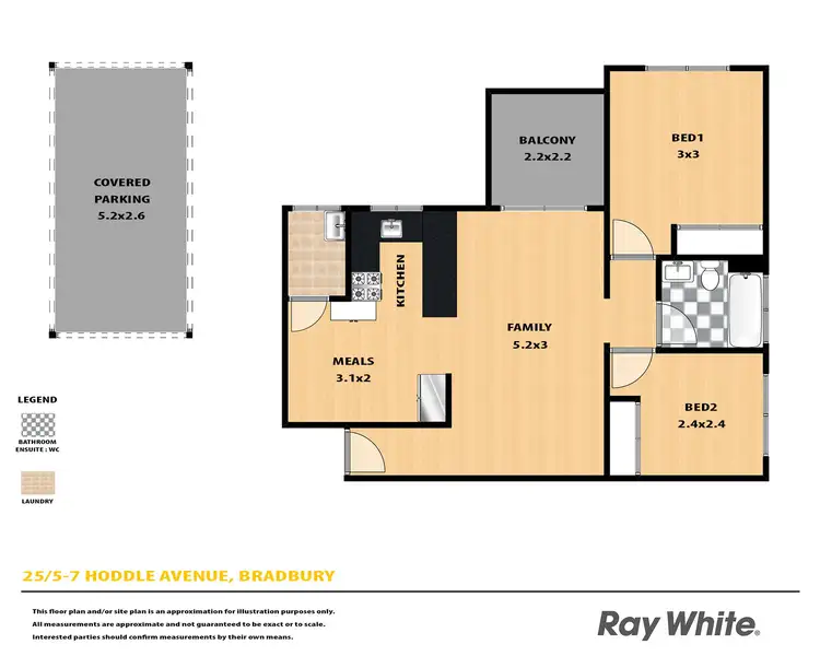 Floorplan of Homely house listing, 25/5-7 Hoddle Avenue, Bradbury NSW 2560