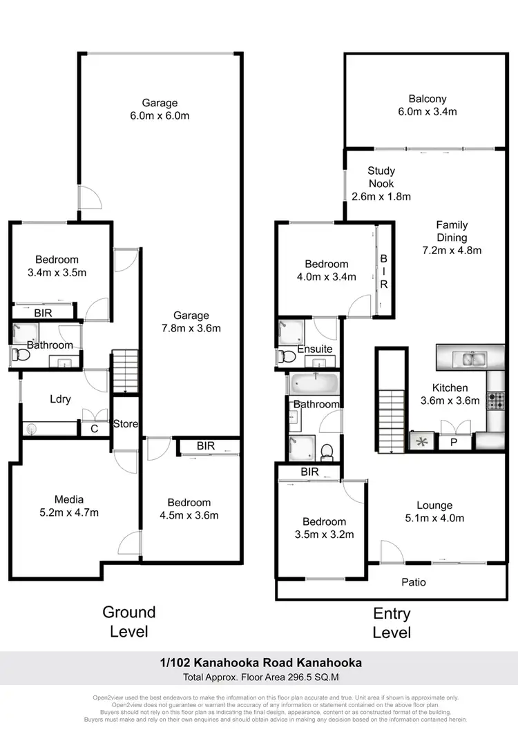 Floorplan of Homely townhouse listing, 1/102 Kanahooka Road, Kanahooka NSW 2530
