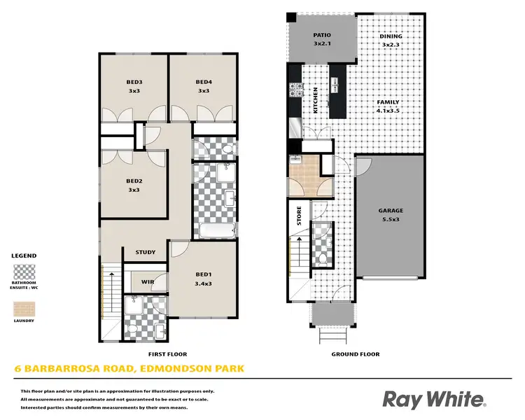 Floorplan of Homely house listing, 6 Barbarrosa Road, Edmondson Park NSW 2174