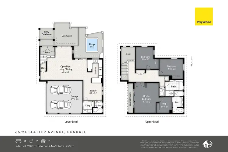 Floorplan of Homely townhouse listing, 66/24 SLATYER Avenue, Bundall QLD 4217
