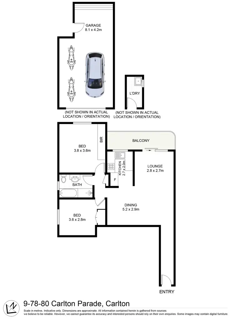 Floorplan of Homely unit listing, 9/78-80 Carlton Parade, Carlton NSW 2218