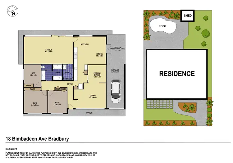 Floorplan of Homely house listing, 18 Bimbadeen Avenue, Bradbury NSW 2560