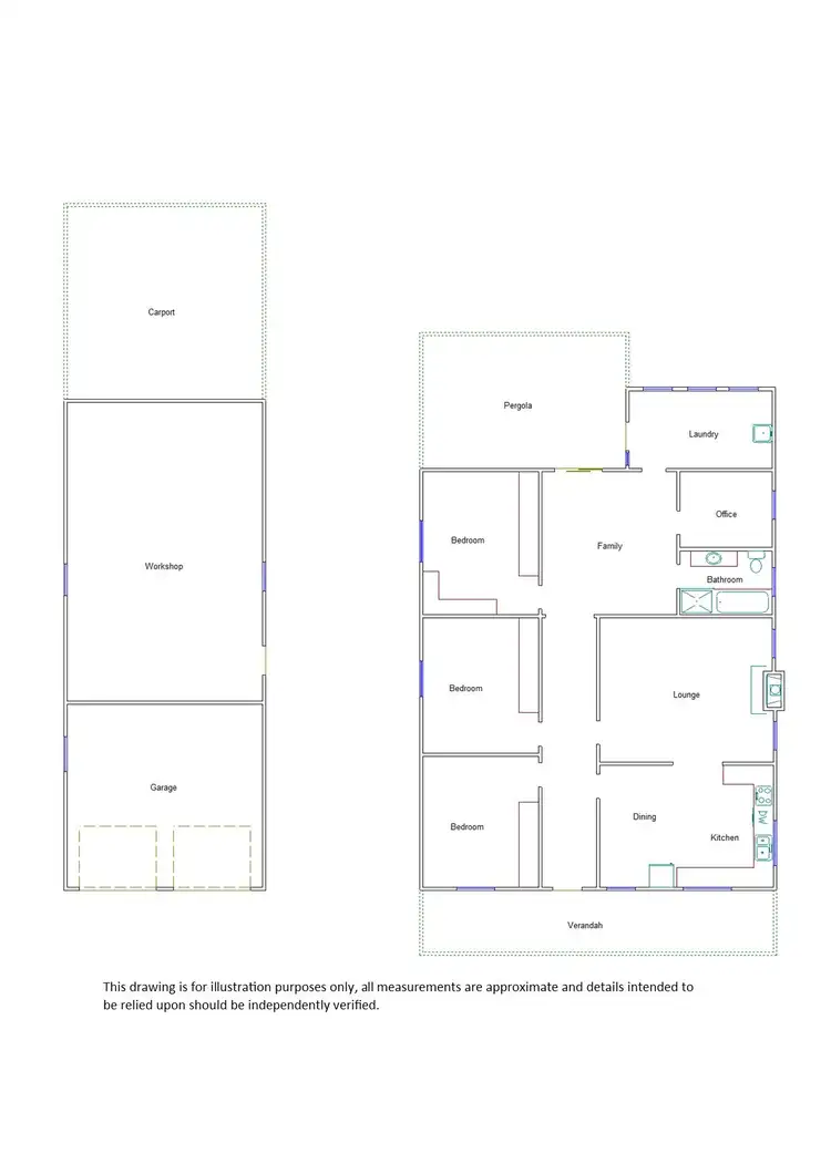 Floorplan of Homely house listing, 131 Gordon Street, Naracoorte SA 5271